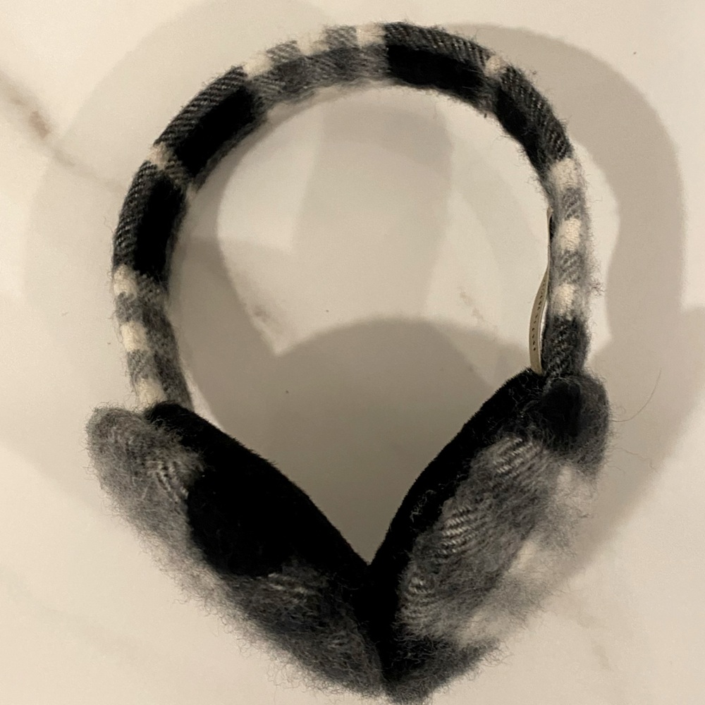 Burberry Black and Gray Earmuffs - Picture 10 of 10